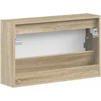 vidaXL Wandmontierter Schuhschrank ZWOLLE 71 x 17 x 43 cm Sonoma-Eiche
