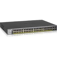 Netgear GS752TP, Managed, L2/L3/L4, Gigabit Ethernet (10/100/1000), Power over Ethernet (PoE), Rack-Einbau, 1U