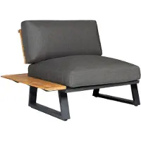 Diamond Garden Nora Modulgruppe Sun&Rain kurze Ecke links Aluminium/Teak