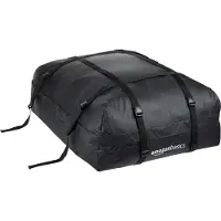 Amazon Basics AmazonBasics Dachgepäckträgertasche Autozubehör Dachbox 425 Liter Schwarz Groß Robust Transport