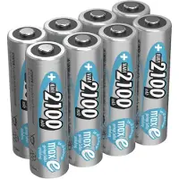 Ansmann maxE HR06 Genopladeligt AA-batteri NiMH 2100 mAh 1.2 V 8 stk