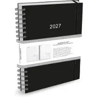 Comello Home-Office-Agenda 2027 A4 Schwarz / Braun