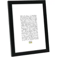 Deknudt Frames S41JL2, Holz, Schwarz, Einzelbilderrahmen, Tisch, Wand, 21 x 29,7 cm, Rechteckig