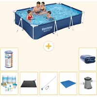 Bestway Steel Pro Rechteckig - 300x201x66 cm - 8-teilig S22250