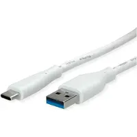 Value USB 3.2 Gen 1 Kabel, Typ-A-C, ST/ST, weiß, 2 m