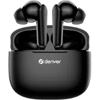 Denver TWE-48B, True Wireless Stereo (TWS), 20 - 20000 Hz, Anrufe/Musik, Kopfhörer, Schwarz