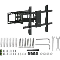 3MK StableMount 75 TV Wandhalterung 55-90 Zoll Schwenkbar VESA 75kg Schwarz