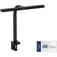 Digitus LED Desk Lamp - 50cm, 1025lm, 7W, Schwarz, Schwarz, Aluminium, Kunststoff, Tisch/Bank, Modern, IP20, Nicht austauschbare(s) Leuchtmittel