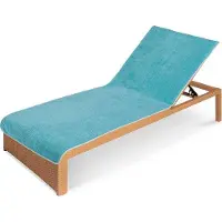 Famanu Schutzhülle für Liegestuhl 80x200cm - Liegekissen mit Kapuze waschmaschinenfest - verschiedene Farben
