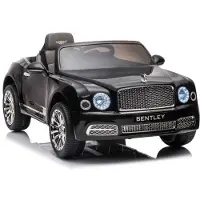 BOGI Bentley Mulsanne Elektroauto Kinderfahrzeug 12V 2x45w EVA Reifen Ledersitz Schwarz