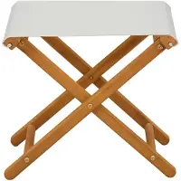 vidaXL Liegestuhl 2 pcs Massives Eukalyptus Holz Creme