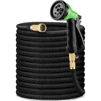 Famanu Gartenschlauch Flexible Wasserschlauch 3/4 Zoll Erweiterbar 9 Funktionen