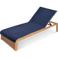 Famanu Schutzhülle für Liegestuhl 80x200cm - Liegekissen mit Kapuze, waschmaschinenfest - verschiedene Farben