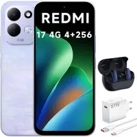 Xiaomi REDMI 17 4G Smartphone 4GB 256GB Violett 6,9 Zoll 7500mAh mit 67W Ladegerät + Bluetooth-Kopfhörer