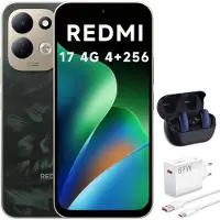 Xiaomi REDMI 17 4G Smartphone 4GB 256GB Grün 6,9 Zoll 7500mAh mit 67W Ladegerät + Bluetooth-Kopfhörer