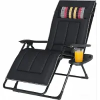 Merkloos Klappbare Liege - Verstellbare Rückenlehne - Relaxstuhl - Garten/Balkon