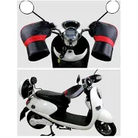 Markenlos Lenkerhandschuhe für Motorrad, Roller und Fahrrad mit Plüschfutter