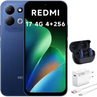 Xiaomi REDMI 17 4G Smartphone 4GB 256GB Blau 6,9 Zoll 7500mAh mit 67W Ladegerät + Bluetooth-Kopfhörer