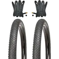 Kujo 2 Stk. Big Mama 26 Zoll Fatbike Reifen 26x4.00 Zoll 60 TPI 100-559 inkl. Schläuche mit Autoventilen