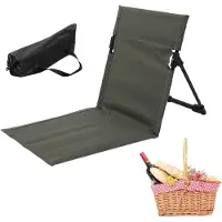 Markenlos Strandliege aus Polyesterfaser und Aluminiumrohr, tragbarer Sonnensitz und Outdoor-Klappstuhl für Camping, Pool, Garten oder Reisen