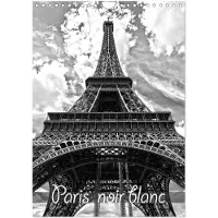 CALVENDO Paris noir blanc (Wandkalender 2027, DIN A4, horizontal), Monatskalender
