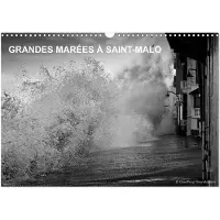 CALVENDO GEWALTIGE GEZEE IN SAINT-MALO (Wandkalender 2027, DIN A3, Hochformat), Monatskalender