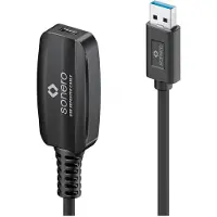 Sonero USB 3.2 Gen1x1 Aktive Verlängerung - A/C - schwarz - 5,00m