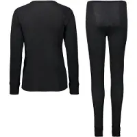 CMP - Women's Set (Sweat And Pant) Warm - Kunstfaserunterwäsche Gr 48 schwarz