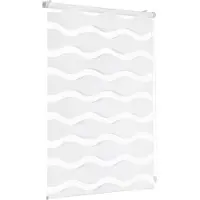 Sekey Doppelrollo Wellen Klemmfix ohne Bohren für Fenster, Doppelrollo 75 cm bre