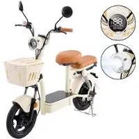 Shengmilo Y16 Hochwertiger Zweisitzer‑Elektroroller, 14‑Zoll All‑Terrain‑Reifen, 48V 20Ah, ergonomische hochelastische Doppelsitze, großer vorderer Gepäckkorb,