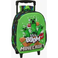Minecraft 3D Trolley Kinder Rucksack 9L, Boom
