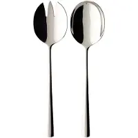 Villeroy & Boch Besteck-Set "Salatbesteck Blacksmith 2er Set edelstahl", silber (edelstahl), 2, Essbesteck-Sets, Besteck-Set, Spülmaschinenfest