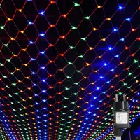 Peviasot 3x2 m 200 LED Lichternetz 8 Modi Lichterkette für Innen Weihnachten Hochzeit Party Garten Balkon Deko, Bunt