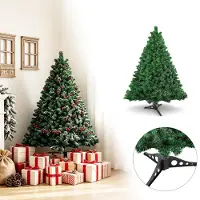 Eikuavons 120cm Künstlicher Weihnachtsbaum mit 220 Spitzen PVC, Tannenbaum mit Ständer, Christbaum Kunstbaum Grün