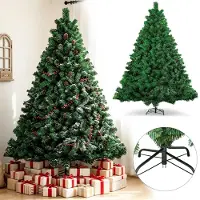 Eikuavons 210cm Künstlicher Weihnachtsbaum mit 950 Spitzen PVC, Tannenbaum mit Ständer, Christbaum Kunstbaum Grün