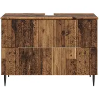 vidaXL Waschbeckenschrank ZWOLLE Altholz 82 x 41 x 58,5 cm