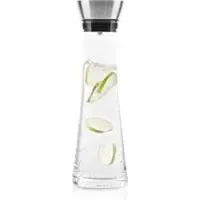 Famanu Wasserkaraf 1 Liter mit Edelstahlfilter - Glas - 10 x 10 x 35 cm