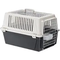Famanu Tierbuggy für kleine Hunde und Katzen - Max. 12 kg - ATLAS 30 OPEN - Inkl. Kissen und Trinknapf - Dach öffnbar