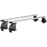 Menabo Omega Plus | Dachträger Nissan - Almera (N15) 1995-2000 - Aluminium - Länge 112 cm - Tragkraft 50 kg - 2er-Pack