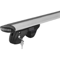 Menabo Fender Silver | Dachträger Dodge - Caravan 1996-2005 - Aluminium - Länge 120 cm - Tragkraft 90 kg - 2er-Pack