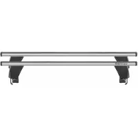 Menabo Delta Silver | Dachträger Hyundai - i20 (BC3) 2020+ - Aluminium - Länge 137 cm - Tragkraft 50 kg - 2er-Pack