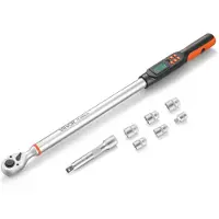 Vevor Digitales Drehmomentschlüssel-Set 1/2 Zoll-Antrieb 4 Einheiten