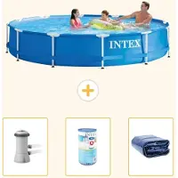 Intex Frame Pool Rund - 366x76 cm - 4-teilig S21340