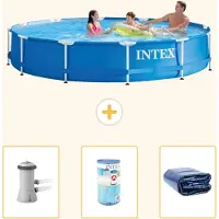 Intex Frame Pool Rund - 366x76 cm - 4-teilig S21340