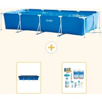 Intex Rechteckiger Frame Pool - 450x220x84 cm - 3-teilig S22358