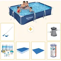 Bestway Steel Pro Rechteckig - 300x201x66 cm - 7-teilig S22247