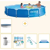 Intex Frame Pool Rund - 366x76 cm - 6-teilig S20472