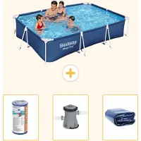 Bestway Steel Pro Rechteckig - 300x201x66 cm - 4-teilig S22297