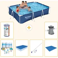 Bestway Steel Pro Rechteckig - 300x201x66 cm - 7-teilig S22246