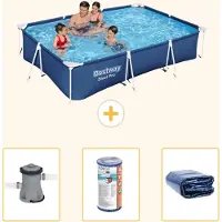 Bestway Steel Pro Rechteckig - 300x201x66 cm - 4-teilig S22301